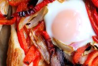 Red Pepper and Baked Egg Galettes: Rustic Breakfast Tart Recipe
