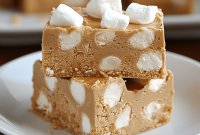 Old-Fashioned Peanut Butter Fudge with Marshmallow Swirl