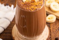 Creamy Chocolate Peanut Butter Banana Smoothie