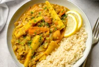 Creamy Parsnip and Lentil Curry with Coconut and Warm Spices