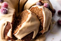 Caramel Gingerbread Cake with Silky Whipped Caramel Icing