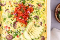Tex-Mex Breakfast Casserole with Chorizo & Pepper Jack