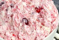 Creamy Cranberry Fluff Salad with Whipped Cranberry Sauce