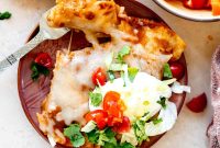 Tex-Mex Cheese Enchiladas with Melted Cheddar and Salsa Verde