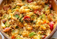 Mediterranean White Bean and Orzo Salad with Lemon Vinaigrette