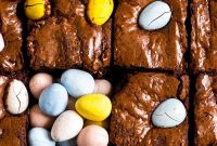 Mini Egg Brownies Recipe with Melting Chocolate Centers