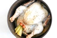 Dutch Oven Roast Chicken with Crispy Skin and Herb Pan Sauce