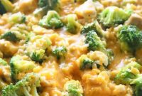 Cheesy Chicken, Broccoli & Rice One-Pan Skillet Recipe