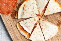 Pepperoni Pizza Quesadilla Recipe — Crispy Pepperoni Melt