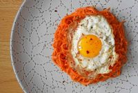 Sweet Potato Hash with Crispy Fried Eggs and Herbs