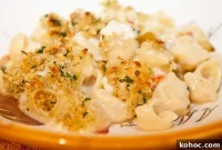 Lobster Baked Pasta with Creamy Parmesan Sauce