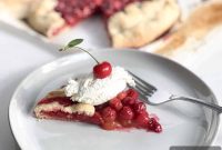 Cherry Bourbon Crostata with Whipped Mascarpone Cream
