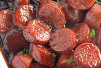 Oven-Baked BBQ Kielbasa Roast: Sweet Glazed Sausage Recipe