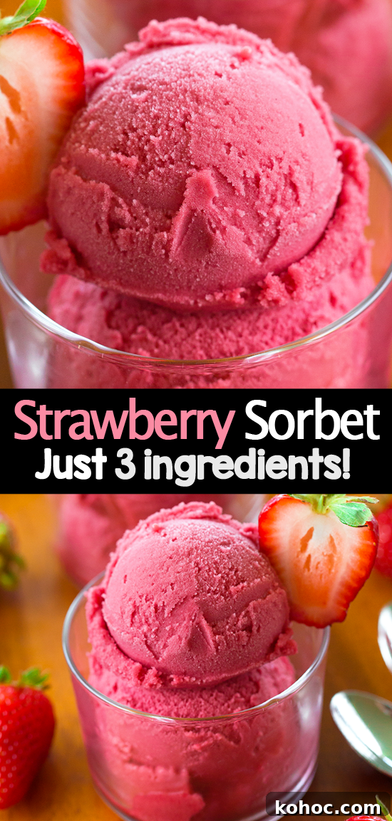 Low Calorie Strawberry Sorbet Frozen Dessert Low Calorie Strawberry Sorbet Frozen Dessert