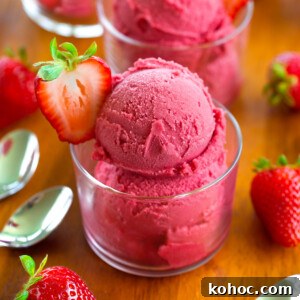 Homemade Strawberry Sorbet: Fresh, Bright & Dairy-Free Recipe 3 Strawberry Sorbet Recipe