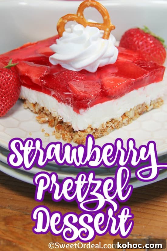 Strawberry Pretzel Dessert has it all; sweet and salty, creamy and crunchy, chilled and delicious. Strawberry Pretzel Dessert