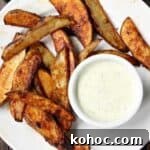 Taco-Seasoned Oven-Baked Potato Wedges 10 Oven Baked Potato Wedges - crispy homemade potato wedges that you bake in the oven