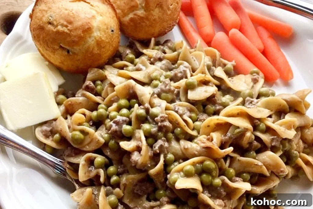Quick Hamburger Noodle Hotdish Recipe: Fast Weeknight Dinner 7 img 1093 6