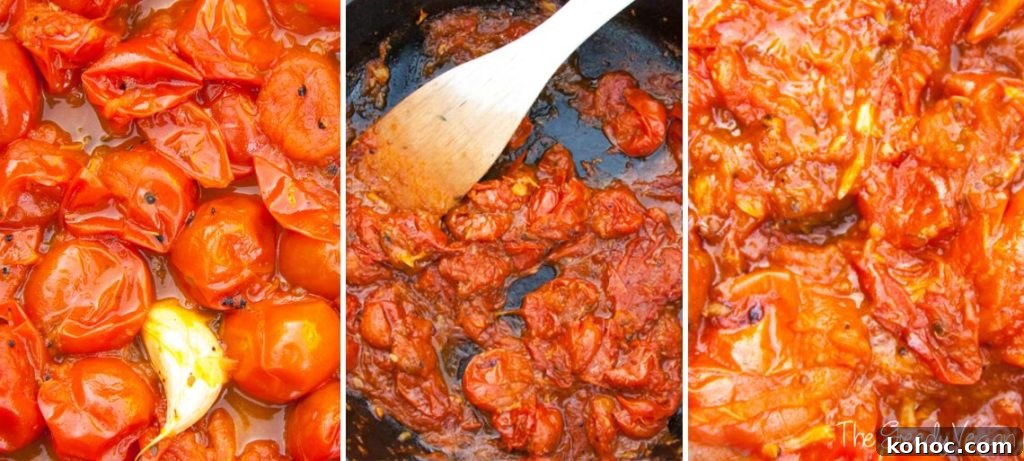 Spaghetti in Cherry Tomato Sauce with Garlic and Basil 3 spaghetti with cherry tomato sauce