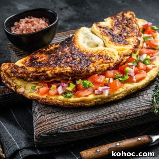 Bacon, Avocado & Cheese Omelet Recipe for Creamy Savory Breakfast 2 Bacon, Avocado and Cheese Omelet