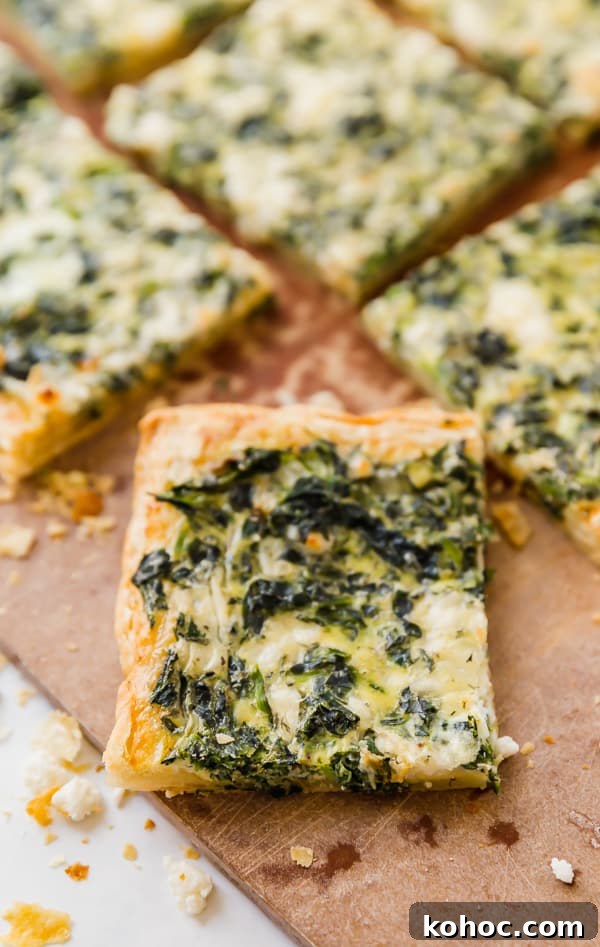 Spinach and Feta Breakfast Puff Pastry Pizza Recipe 4 Breakfast pizza