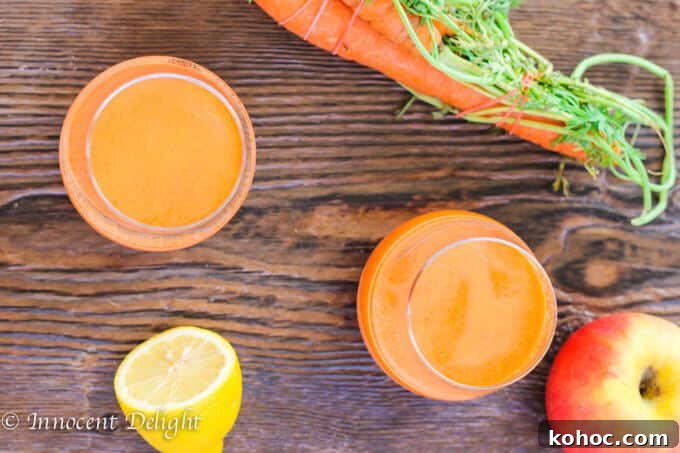 Fresh Carrot and Apple Juice Recipe for Glowing Skin 5 Carrot Apple Juice