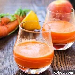 Fresh Carrot and Apple Juice Recipe for Glowing Skin 7 Carrots Apple Juice