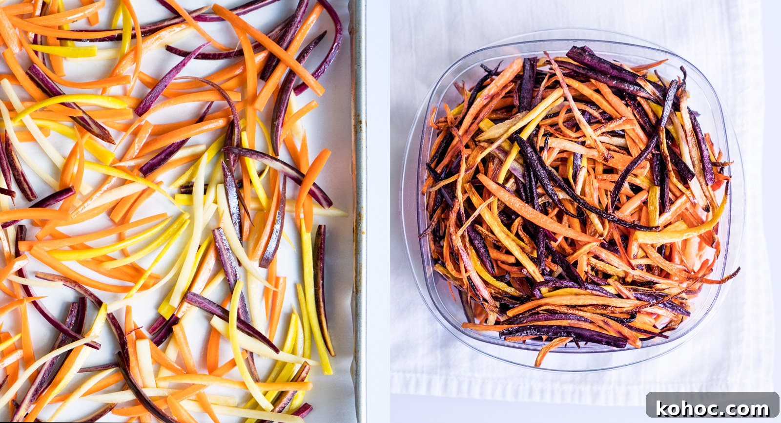 Oven Roasted Carrots and Bell Peppers 2 Roasted carrots and bell peppers