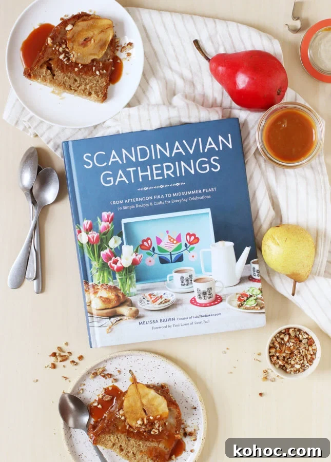 Spiced Pear Bundt Cake with Salted Caramel Drizzle 3 Scandinavian Gatherings, a recipe and craft book by Melissa Bahen