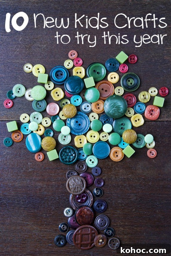 10 Creative Kids' Art Projects to Try This Year 2 10 New Kids Crafts to Try this Year!