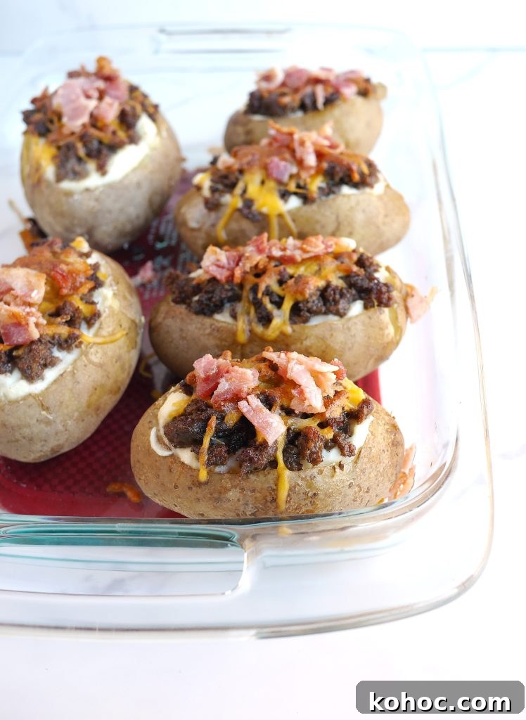 Twice-Baked Cheeseburger Stuffed Potatoes with Bacon 6 img 13594 5