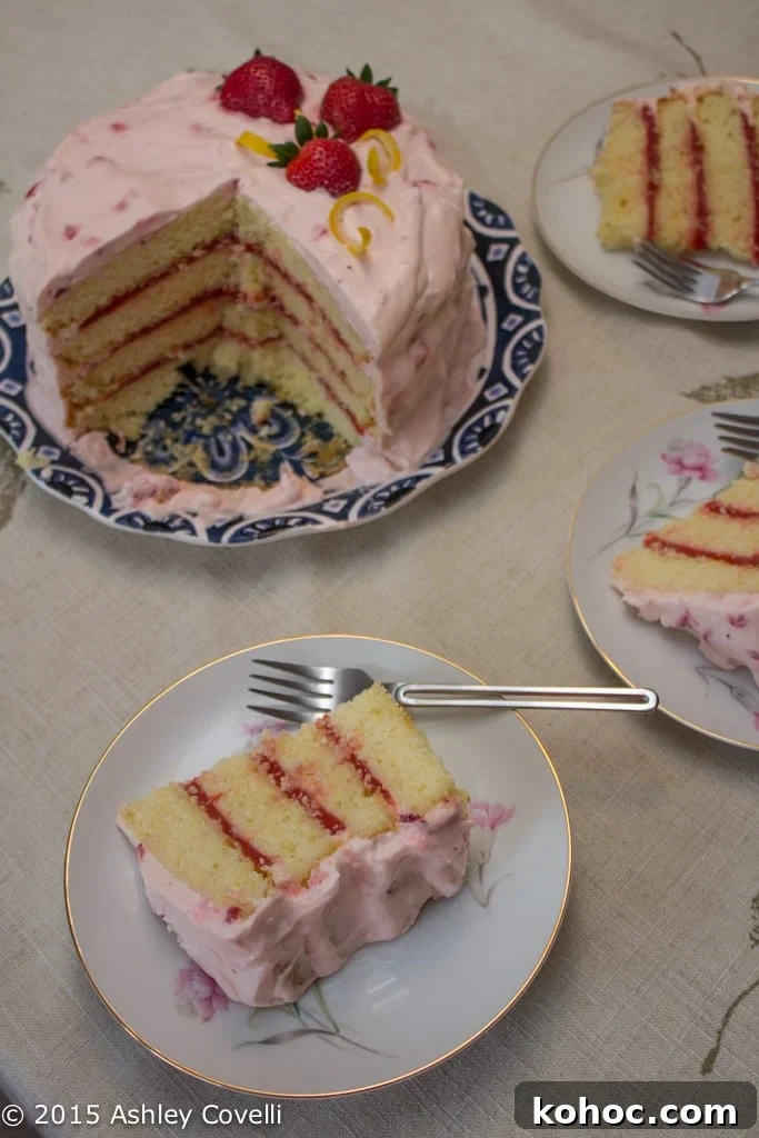 Strawberry-Lemonade Layer Cake