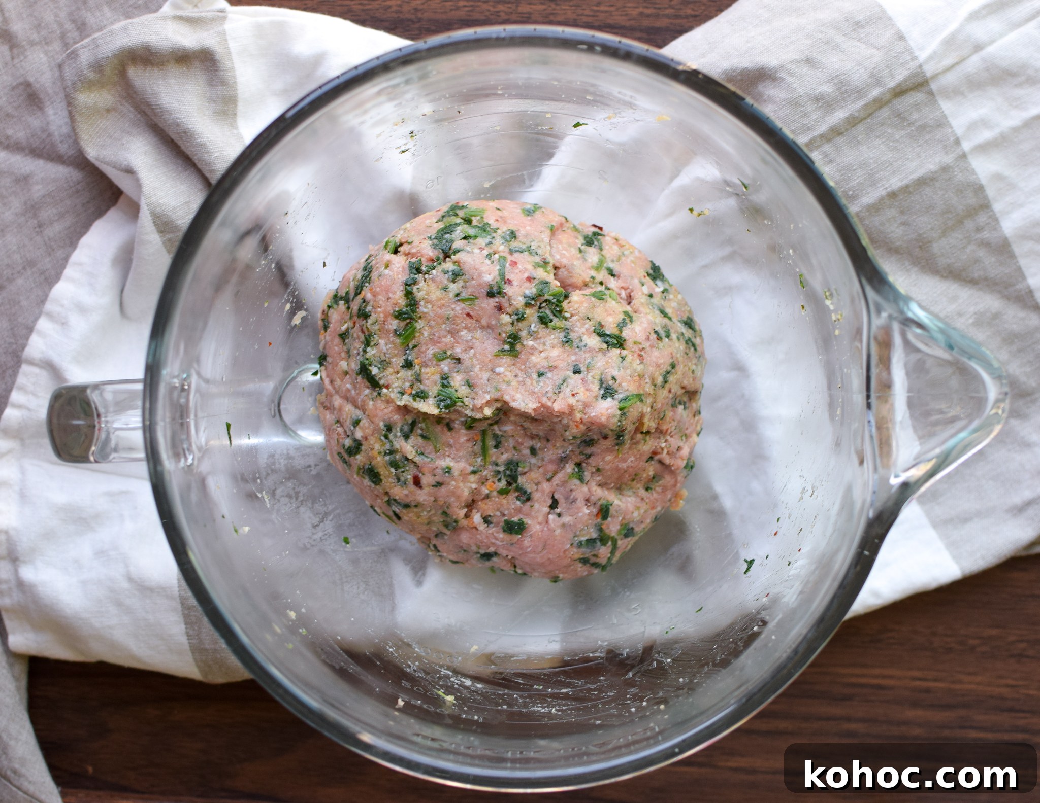 Spicy Baked Turkey Spinach Meatballs - ready to bake