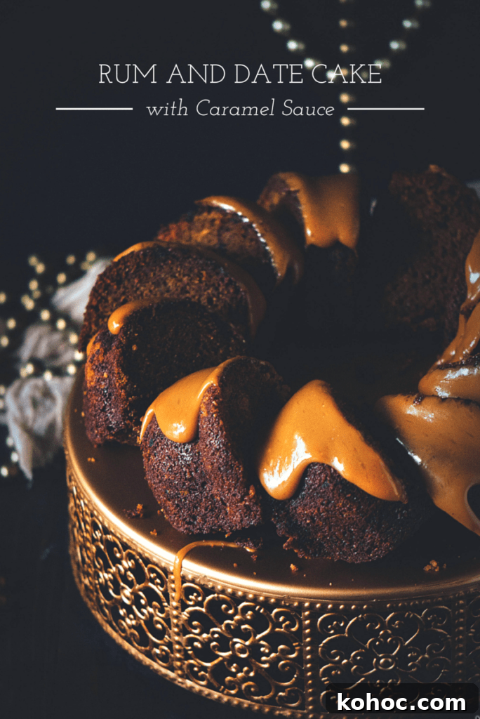 Rum-Soaked Date Cake with Warm Caramel Sauce 3 Rum and Date Cake with Caramel Sauce | Kita Roberts PassTheSushi.com
