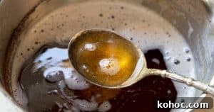 A spoonful of brown butter.