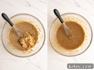 Mix in brown sugar.