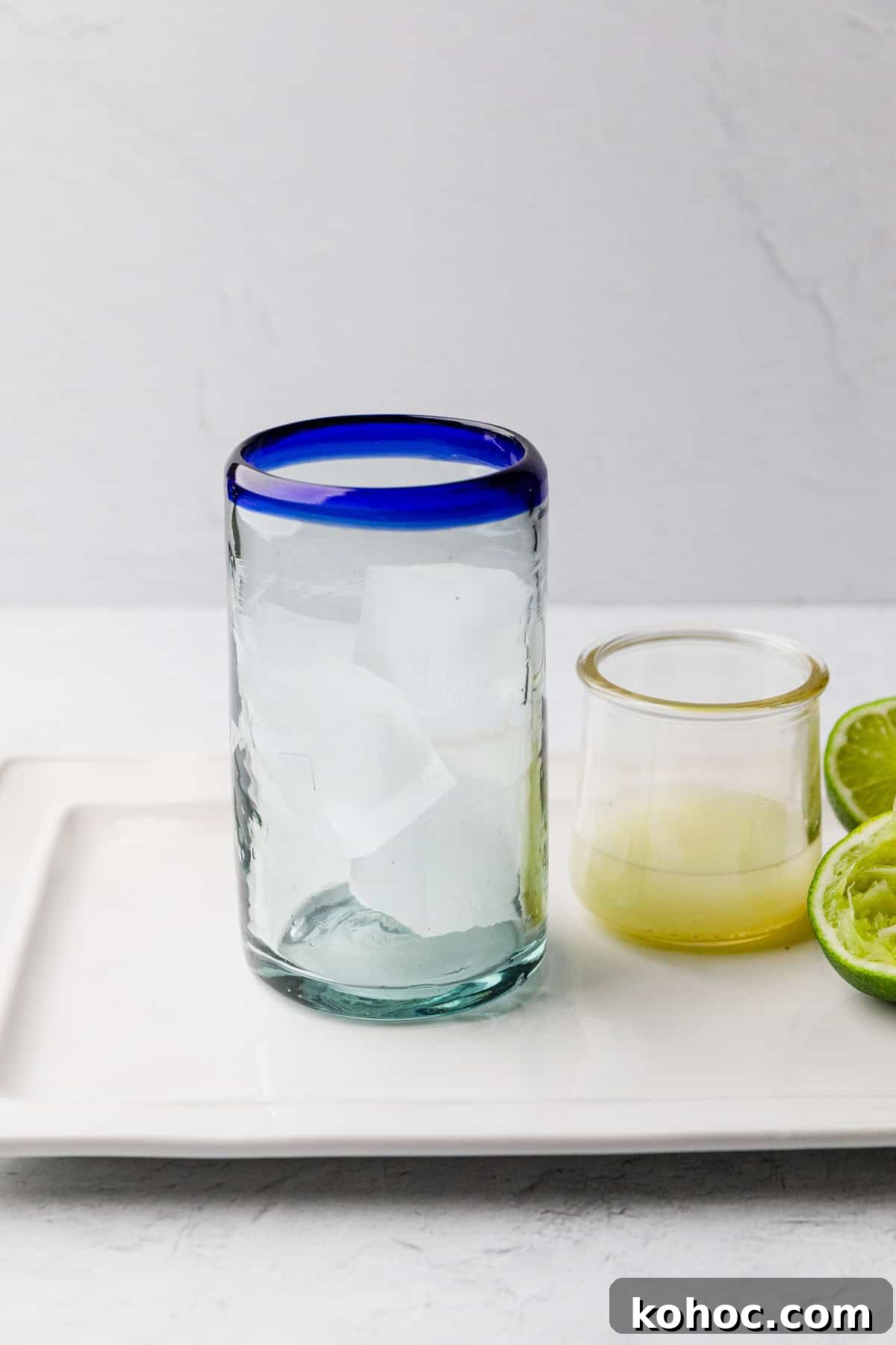 How to Make a Classic Texas Ranch Water Cocktail 4 Add ice to high ball glass.