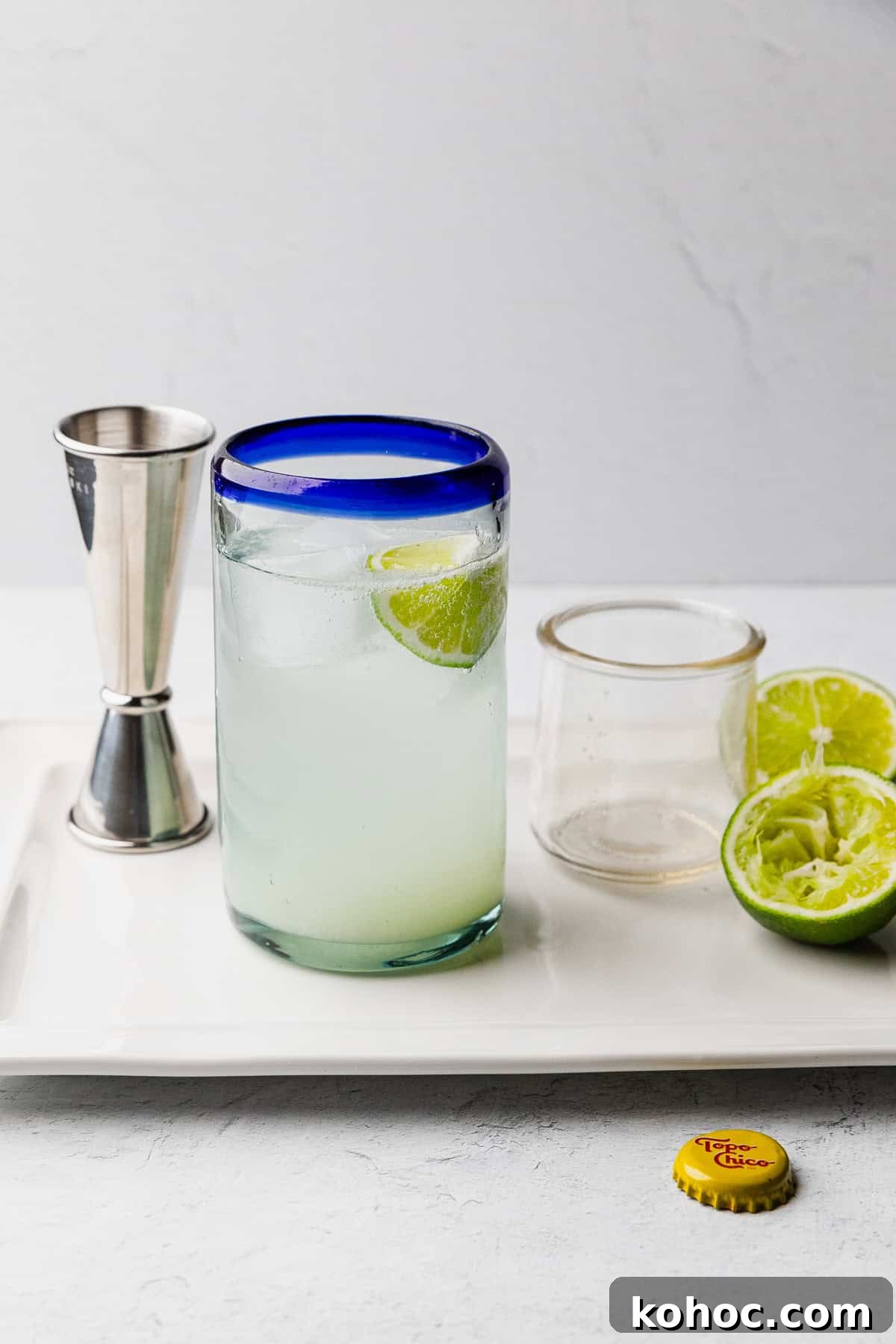 How to Make a Classic Texas Ranch Water Cocktail 8 Texas ranch water recipe made in a high ball glass.