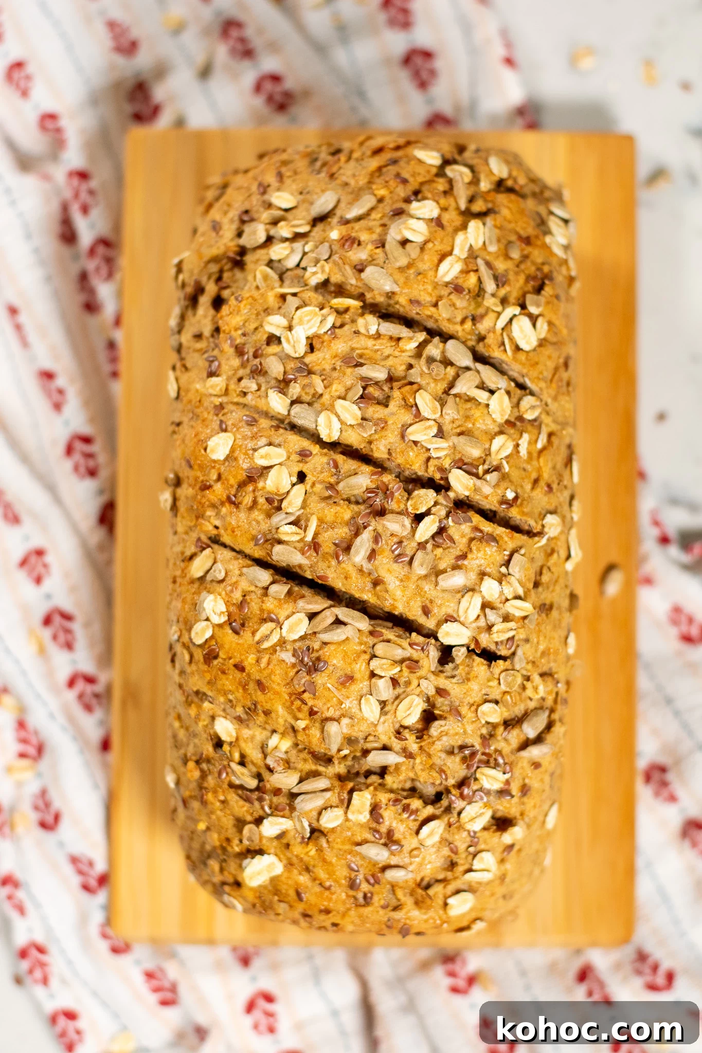 Whole Grain Loaf Recipe: Rustic Nordic Grovbrød Guide 2 A loaf of whole grain bread.