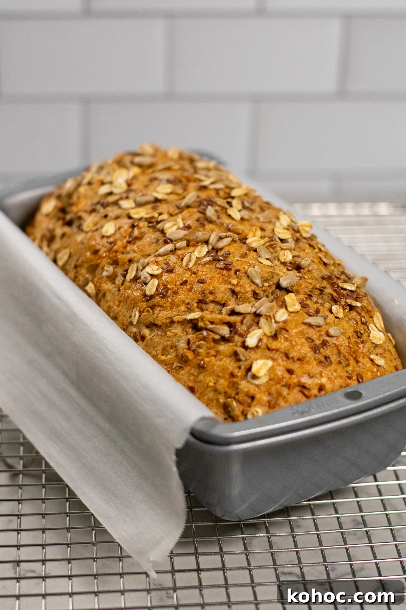 Whole Grain Loaf Recipe: Rustic Nordic Grovbrød Guide 6 A loaf of whole grain bread.