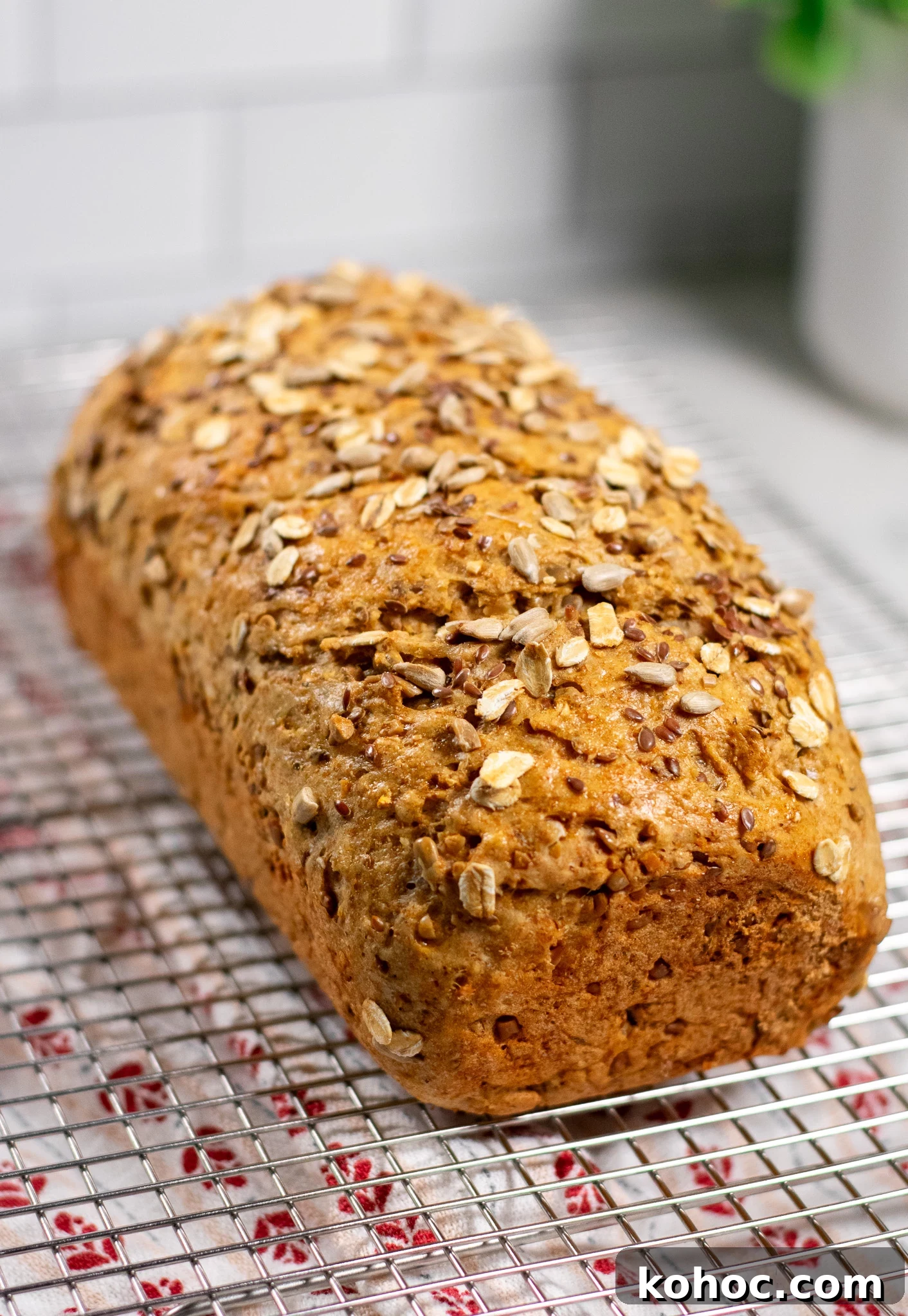 Whole Grain Loaf Recipe: Rustic Nordic Grovbrød Guide 10 A loaf of whole grain bread.