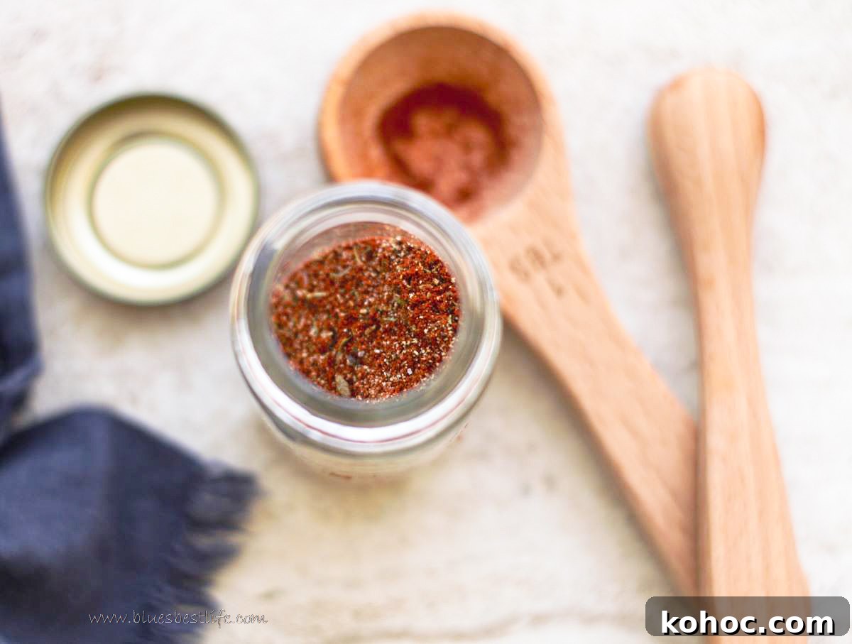 Homemade Blackening Seasoning Recipe for Bold Flavor 3 Overhead photo of the blackening seasoning