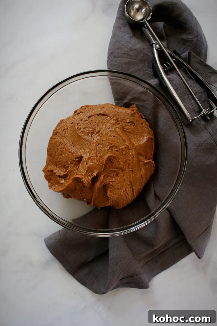 Chewy Pumpkin Snap Cookies Recipe — Soft Spiced Fall Treat 4 chewy pumpkin snap cookies combined in a bowl and ready to rest the dough.