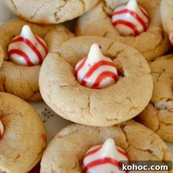 Image for Candy Cane Kiss Cookies (Peppermint Kisses)