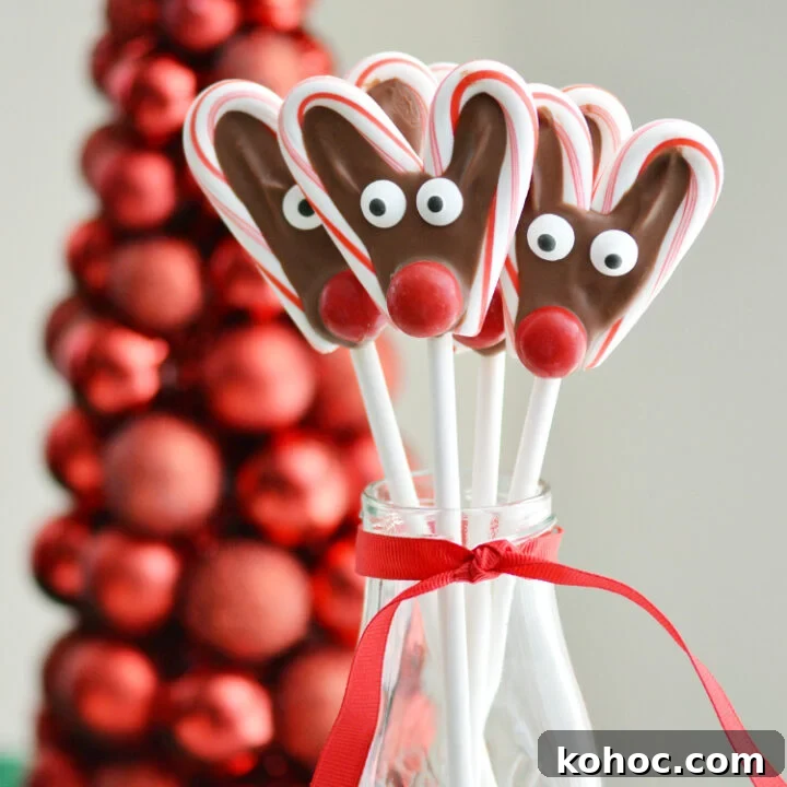 Image for Candy Cane Reindeer Pops
