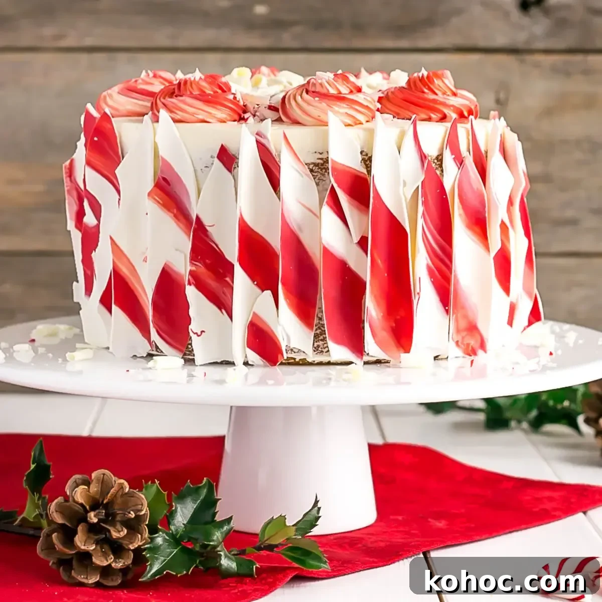 Image for White Chocolate Candy Cane Cake