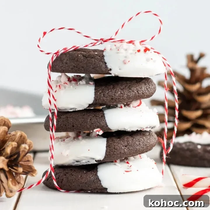 Image for Dark Chocolate Candy Cane Cookies