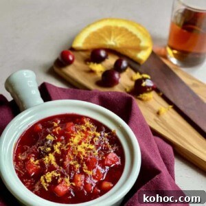 Marsala Cranberry Apple Sauce Recipe for Holiday Meals 12 Cranberry Apple Sauce with Marsala plated