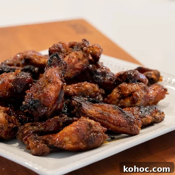 Sweet Thai Chili Smoked Chicken Wings Recipe 2 Simple instructions for how to smoke chicken wings with a delicious rub and a sweet and sticky Thai chili glaze.