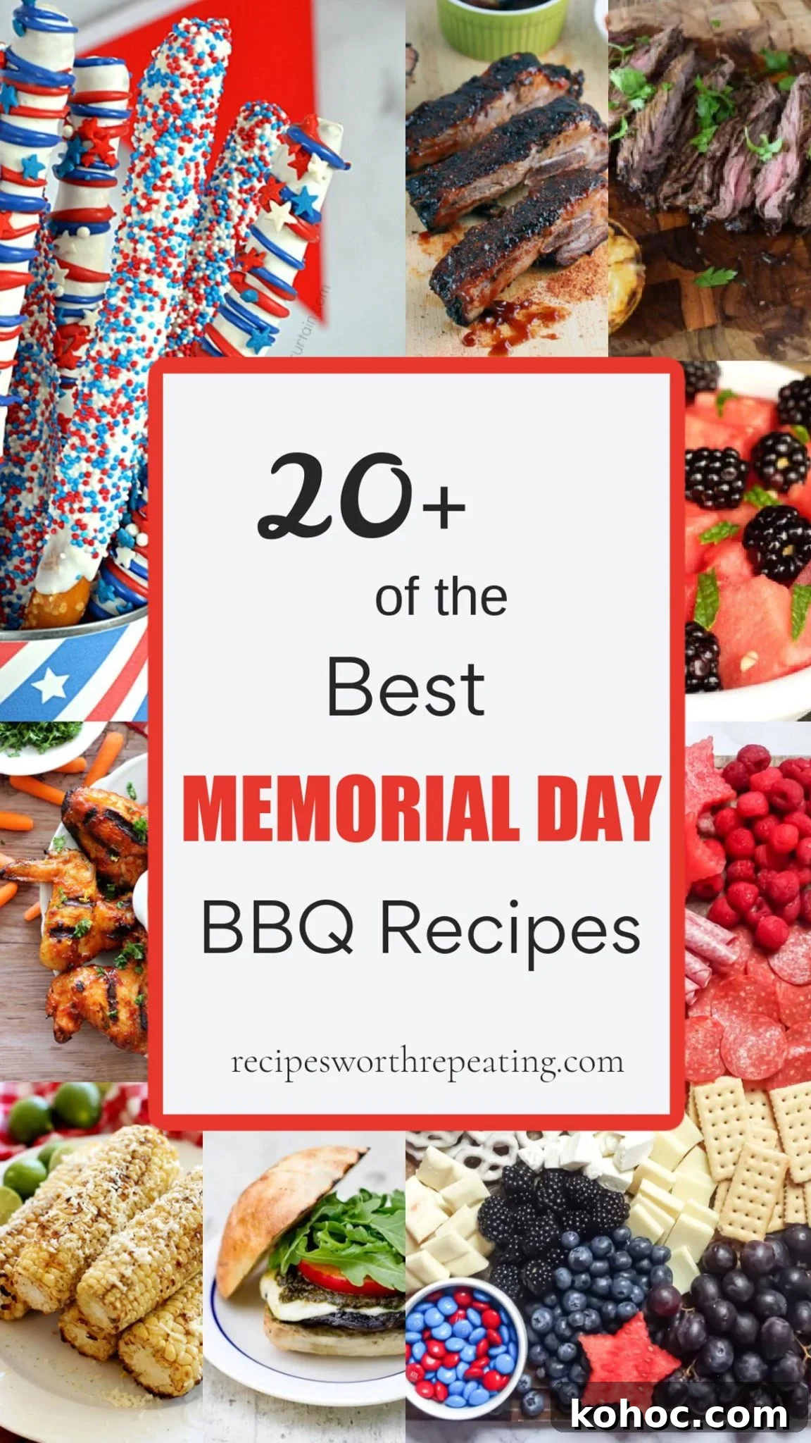 22 Memorial Day Recipes for the Ultimate Backyard BBQ 2 A collection of the most popular memorial day recipe ideas for a bbq.